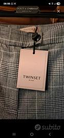 pantaloni Twinset fantasia principe di galles