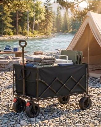 Carrello campeggio XL con Ruote All Terrain large