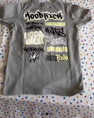 T shirt hoodrich grigia