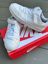 Scarpe Sneaker Nike Court Borough Low 2 Bianche -