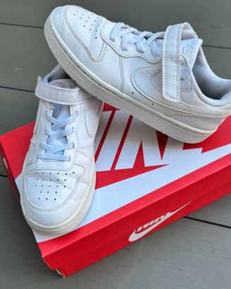 Scarpe Sneaker Nike Court Borough Low 2 Bianche -