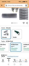 Rete recinzione elettrosaldata