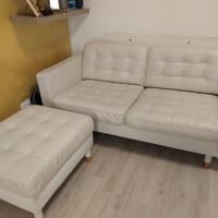 Divano e Pouf Ikea simil pelle