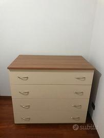 CASSETTIEREA  CON 4 CASSETTI