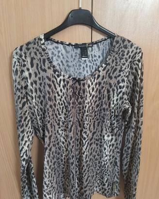 Maglietta donna Just Cavalli  leopardata 