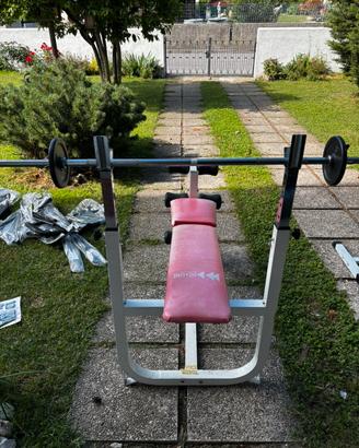 Panca paestra x2 + 1 Rack Squat + Bilancere
