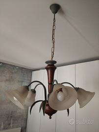 Lampadario arte povera 