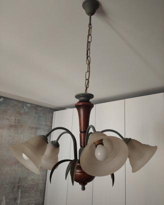 Lampadario arte povera 