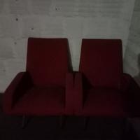 Poltroncine imbottite, look vintage Cinema anni 70