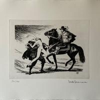 Milo Manara, incisione firmata