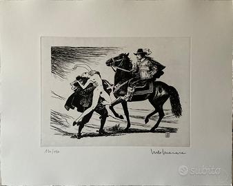 Milo Manara, incisione firmata