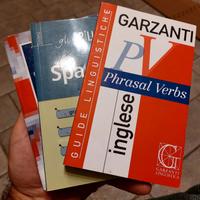 Lotto 3 libri studio: inglese, spagnolo, americano