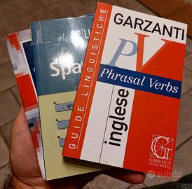 Lotto 3 libri studio: inglese, spagnolo, americano