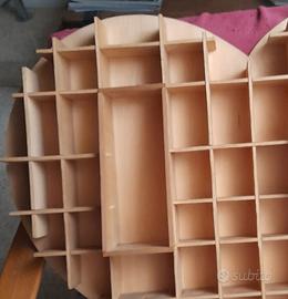 bacheca artigianale in legno cuoriforme cm.69x58