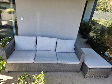 Mobili da giardino Rattan set completo