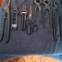 lotto forbici cesoie tenaglie d'epoca 