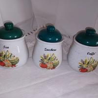 set ceramica tea,zucchero caffe