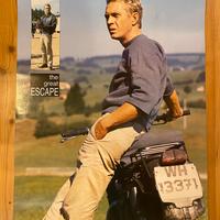 LA GRANDE FUGA STEVE MC QUEEN POSTER ORIGINALE
