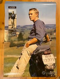 LA GRANDE FUGA STEVE MC QUEEN POSTER ORIGINALE