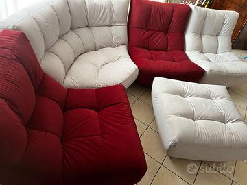 DIVANO A MODULI BICOLORE