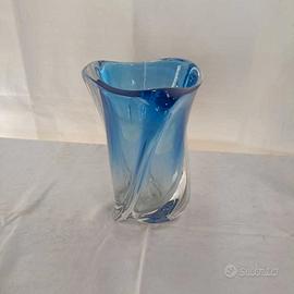 Vaso in Vetro sommerso Murano Flavio Poli