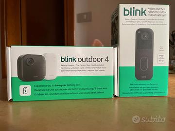 Kit Blink Outdoor 4 + Video Doorbell Sigillati