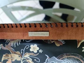 Borsa in legno più portafoglio