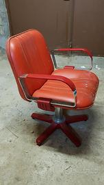 Lotto 4 poltrone vintage parrucchiere PIETRANERA