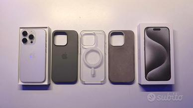 IPHONE 15 Pro bianco 100% batteria 128 G