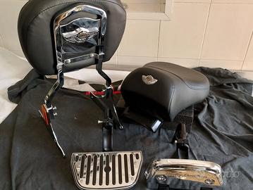 100 anniversario sissy bar sellino pedane harley