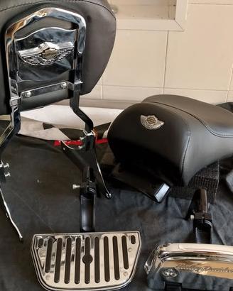 100 anniversario sissy bar sellino pedane harley