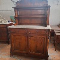 Credenza antica Luigi Filippo con alzata