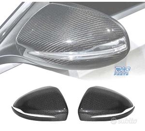 GUSCI SPECCHI PER MERCEDES W205 W222 IN CARBONIO