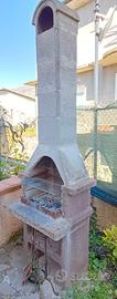 Barbecue fisso in cemento
