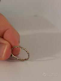 Anello rosario argento