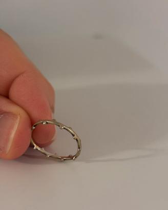 Anello rosario argento