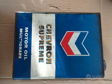 Latta olio motori anni 60 Chevron