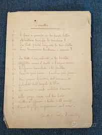 Antico manoscritto  L. Ferraioli  1868