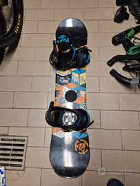 tavola snowboard K2  110 con attacchi burton