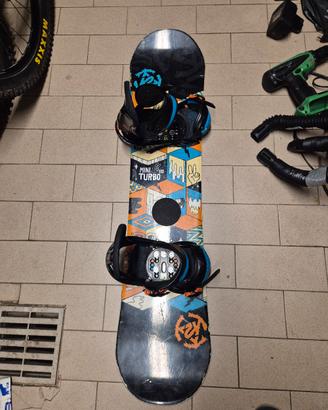 tavola snowboard K2  110 con attacchi burton