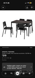 Tavolo con 4 sedie ikea