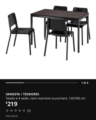 Tavolo con 4 sedie ikea