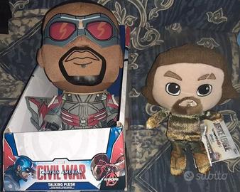 2 Peluche supereroi Aquaman,Falcon marvel avengers