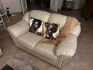 Coppia o singolo divano in pelle