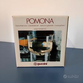 Set 6 bicchieri vino Guzzini -linea Pomona