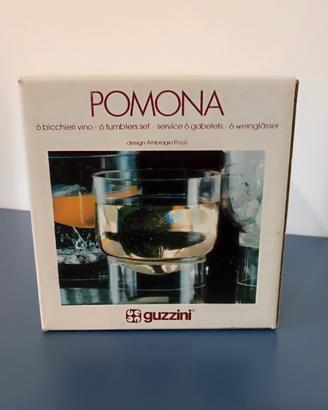 Set 6 bicchieri vino Guzzini -linea Pomona