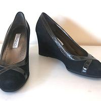 Scarpe donna pelle scamosciata nera