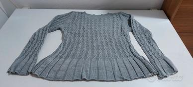 Maglia grigia torciglioni