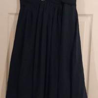 Abito corto blu navy senza spalline