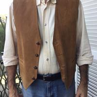 Gilet uomo camoscio